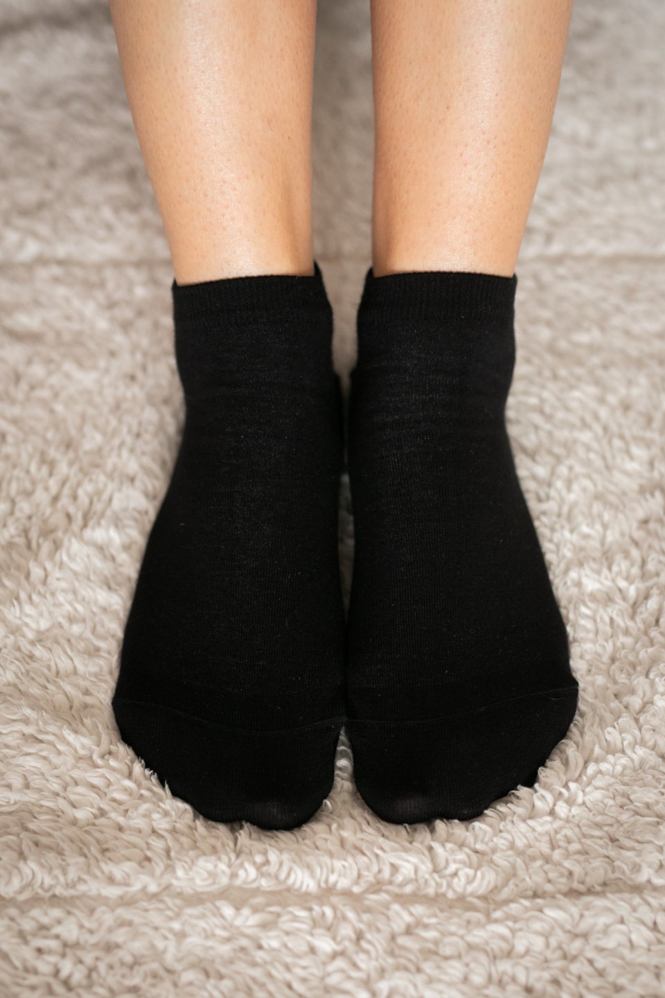 Barefoot ponožky krátke - čierne