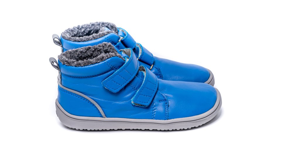 Detské zimné barefoot topánky Be Lenka Penguin - Blue