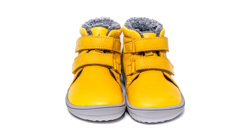 Detské zimné barefoot topánky Be Lenka Penguin - Yellow