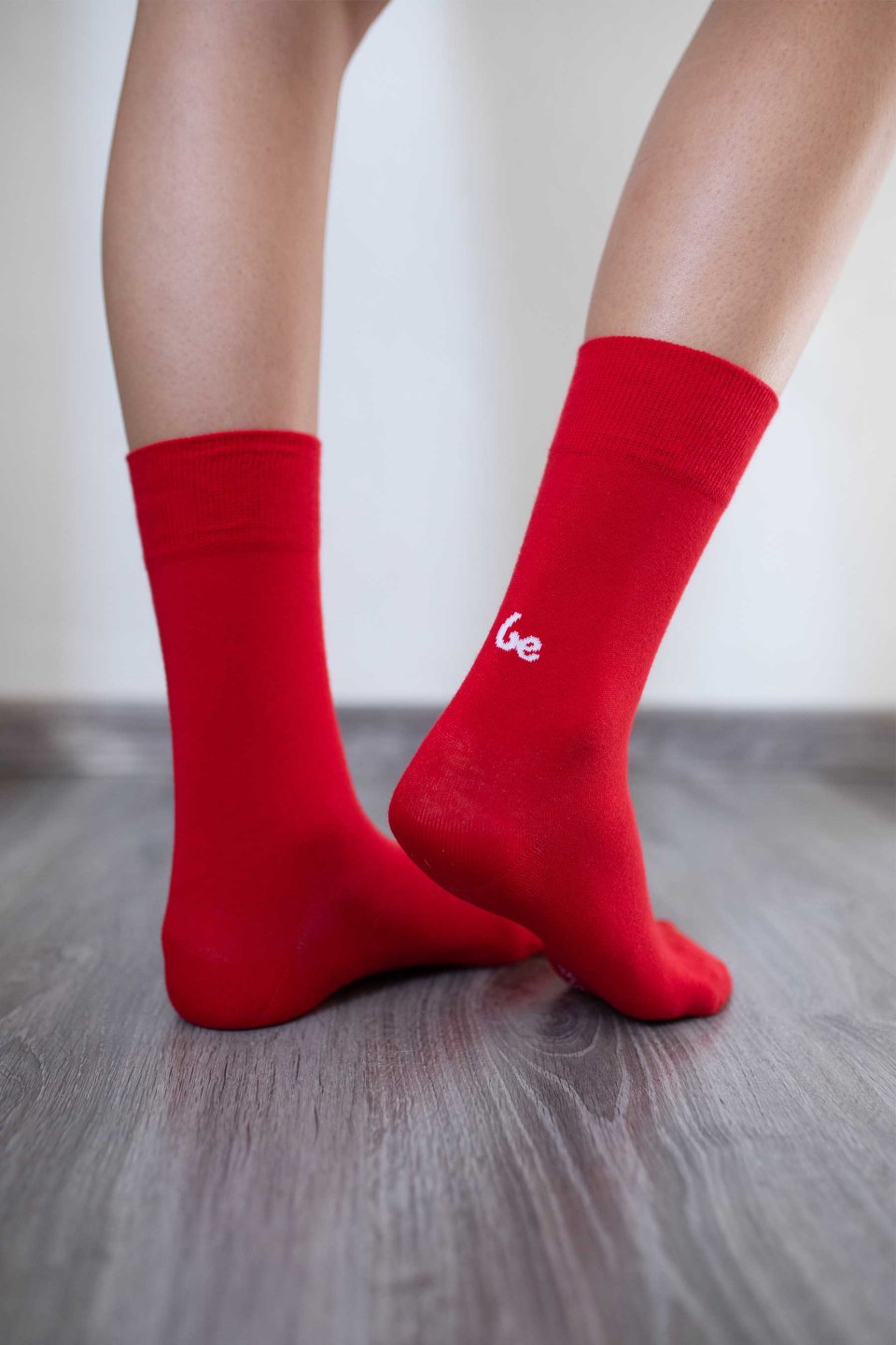Barefoot Socks - Crew - Red