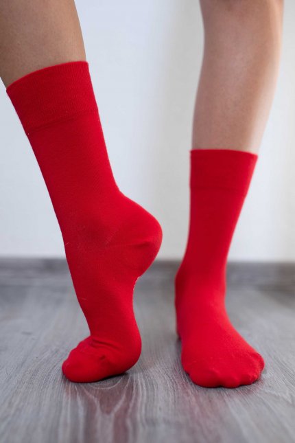 Barefoot ponožky - červené