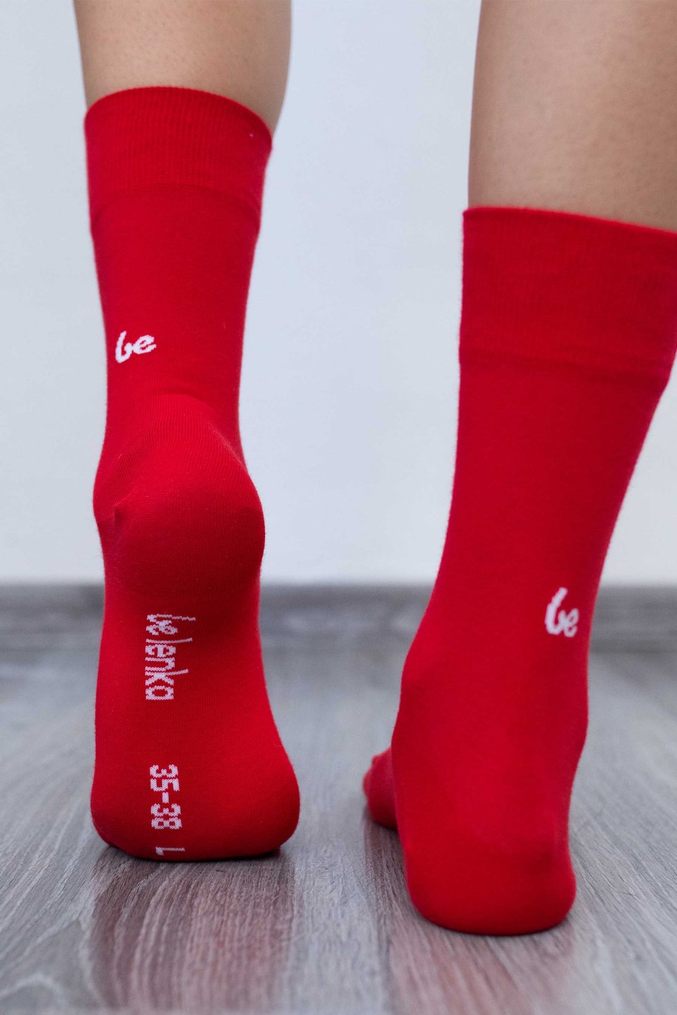Barefoot Socks - Crew - Red
