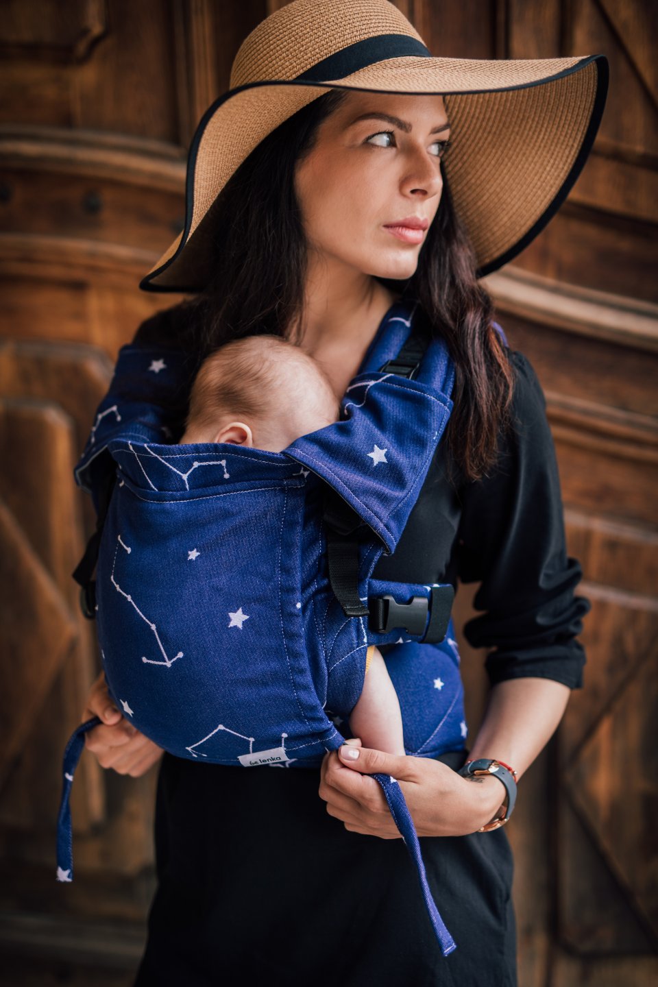 Baby carrier - Be Lenka Mini - Constellations - Blue