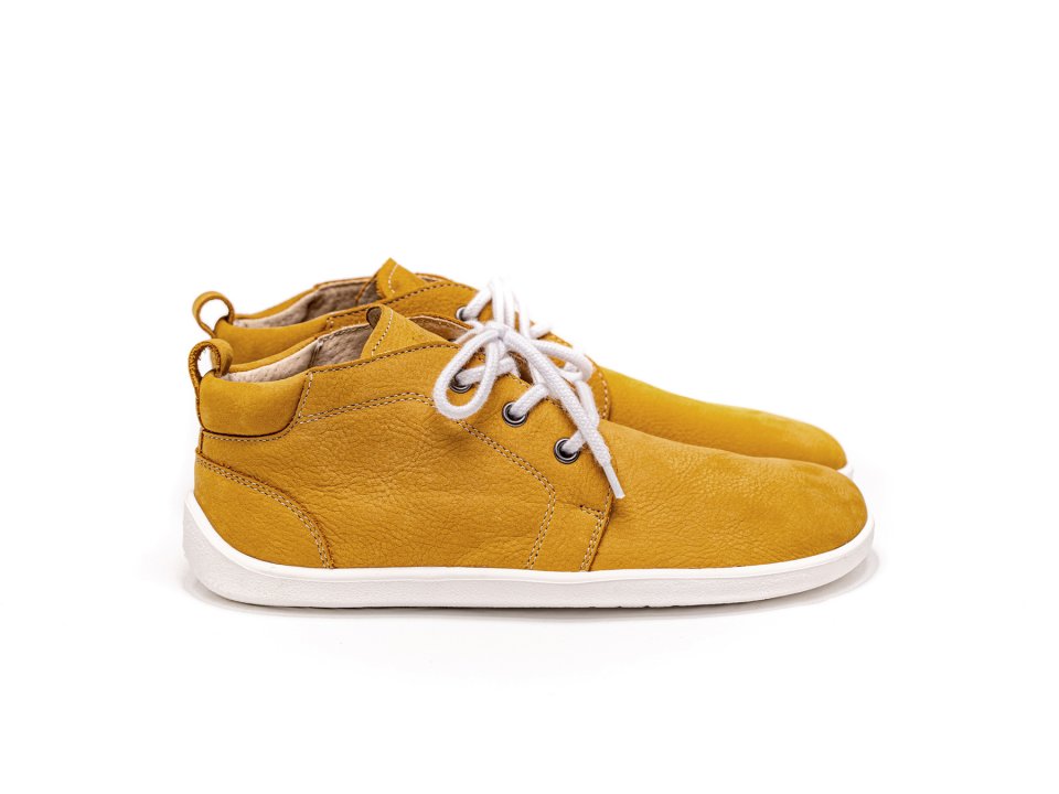 Barefoot Shoes - Be Lenka All-year - Icon - Mustard & White