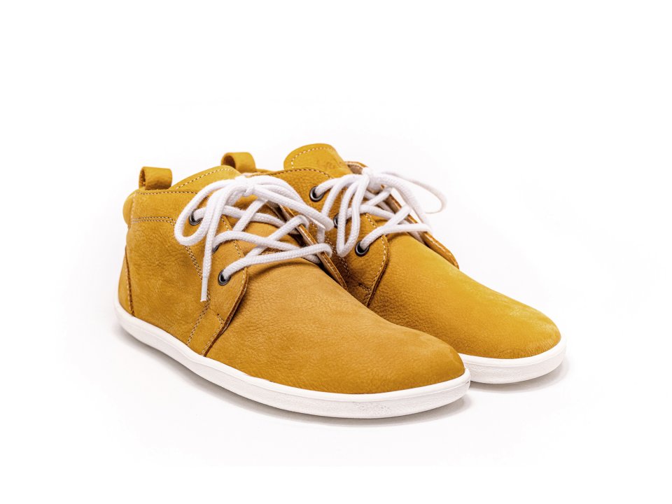 Barefoot Shoes - Be Lenka - Icon - Mustard & White