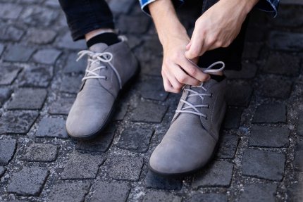 Całoroczne trampki barefoot - Icon - Pebble Grey