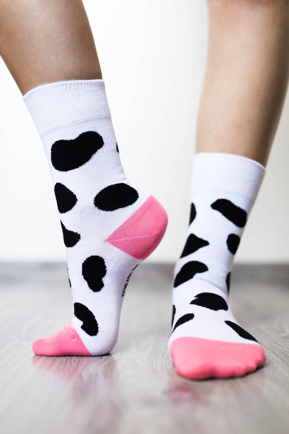 Barefoot Socks - Crew - Cow spots