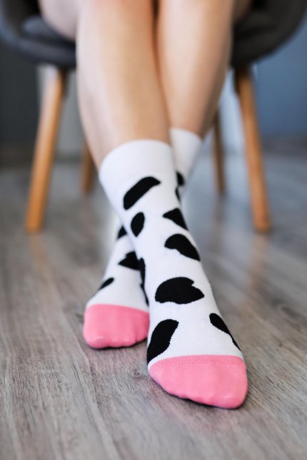 Barefoot ponožky - Kravička