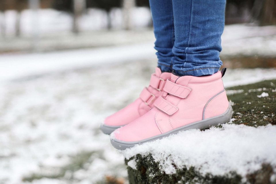 Be Lenka Kids Winter barefoot - Penguin - Pink