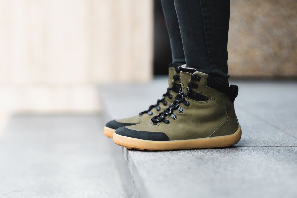 Winter Barefoot Boots Be Lenka Ranger - Army Green