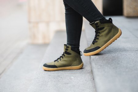 Winter Barefoot Boots Be Lenka Ranger - Army Green | Be Lenka