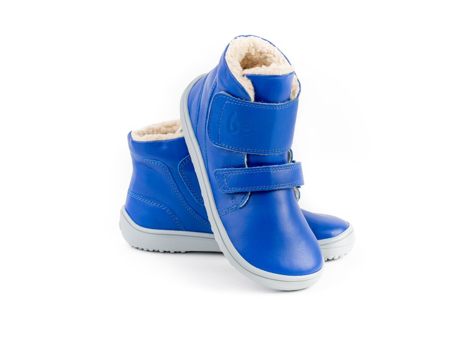 Detské zimné barefoot topánky Be Lenka Panda - Blue