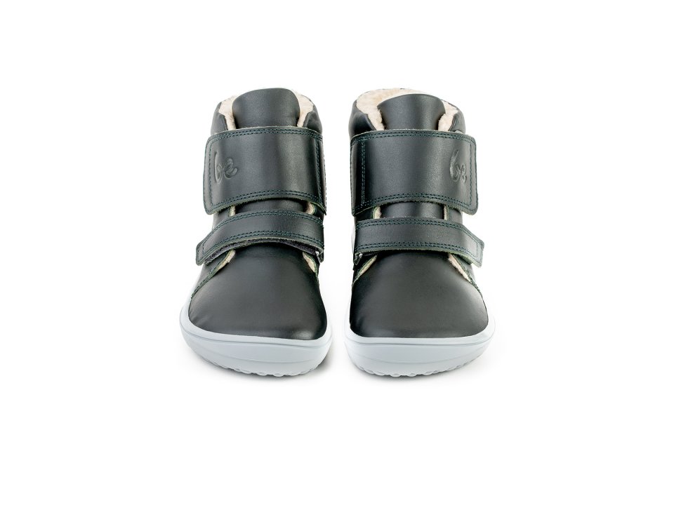 Detské zimné barefoot topánky Be Lenka Panda - Charcoal Black