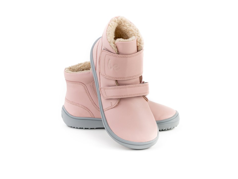 Dziecięce buty zimowe barefoot Be Lenka Panda - Rose Pink