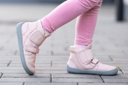 Detské zimné barefoot topánky Be Lenka Panda - Rose Pink