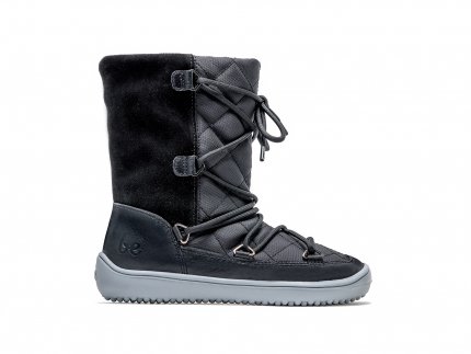 Chaussures l'hiver enfants barefoot Be Lenka Snowfox Kids - Black