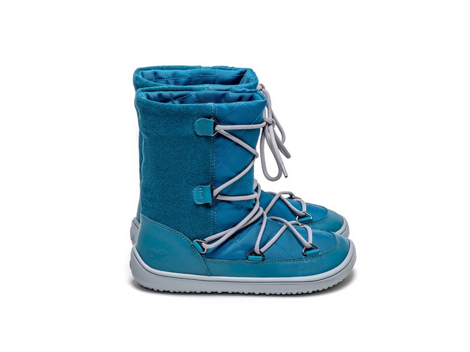 Dětské zimní barefoot boty Be Lenka Snowfox Kids - Dark Teal