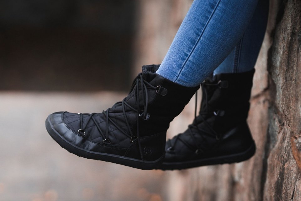 Winter Barefoot Boots Be Lenka Snowfox Woman - All Black