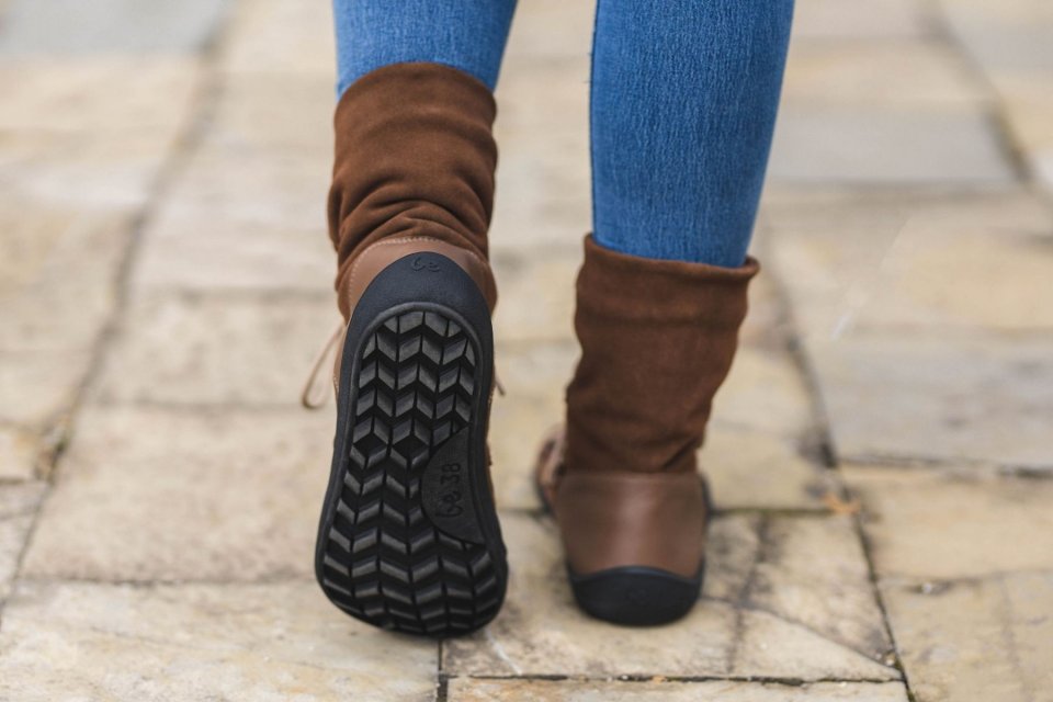Barefoot chaussures d'hiver Be Lenka Snowfox Woman - Dark Brown