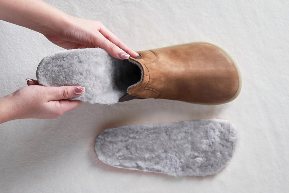 Semelles intérieures d'hiver en fourrure pour chaussures Be Lenka - Shape 2