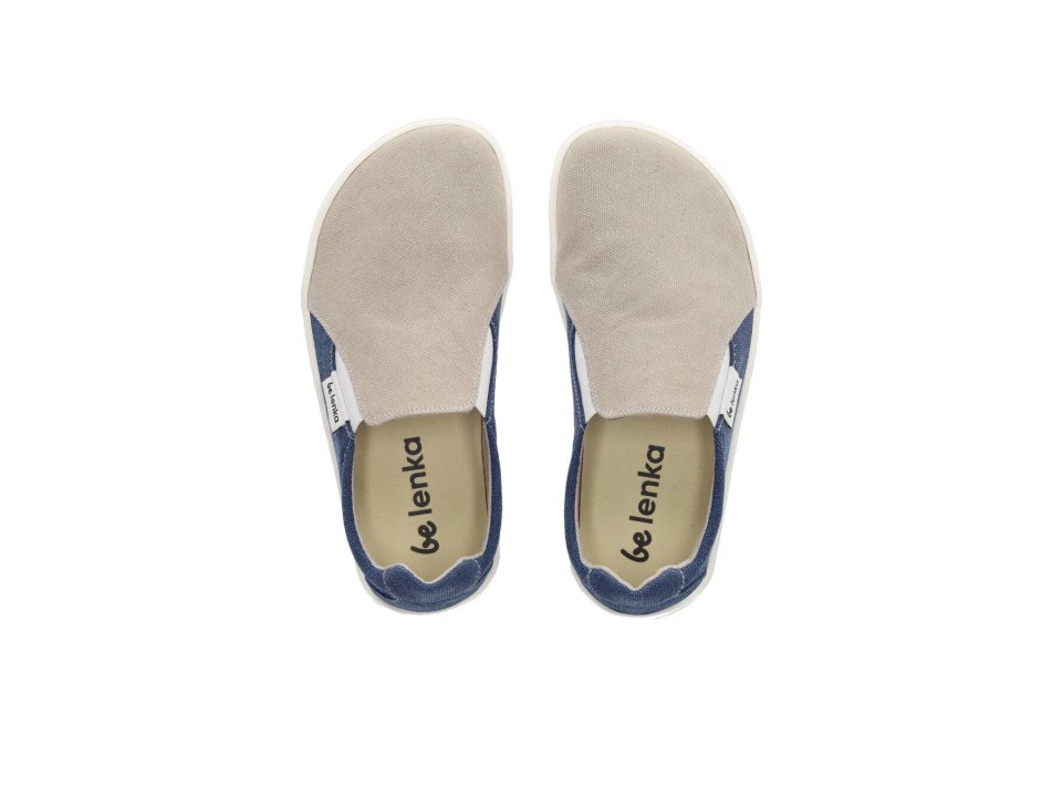 Barefoot Sneakers - Be Lenka Eazy - Vegan - Sand & Blue