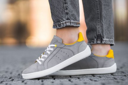 Barefoot Sneakers Be Lenka Brooklyn - Grey & Yellow