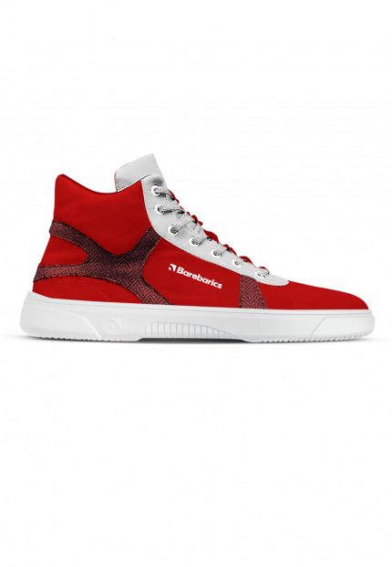 Barefoot tenisky Barebarics Hifly - Red & White