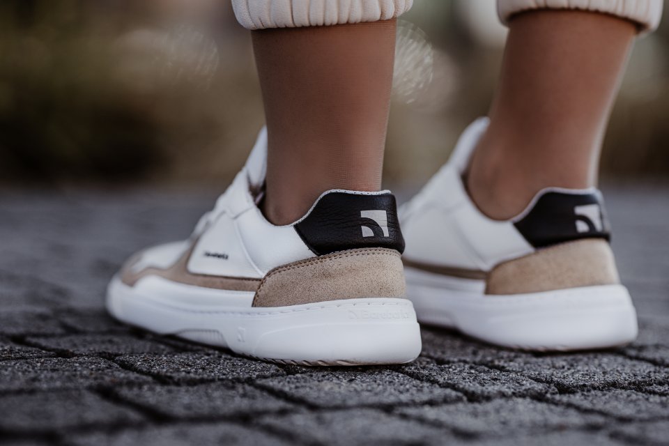 Barefoot Sneakers Barebarics Zing - White & Beige