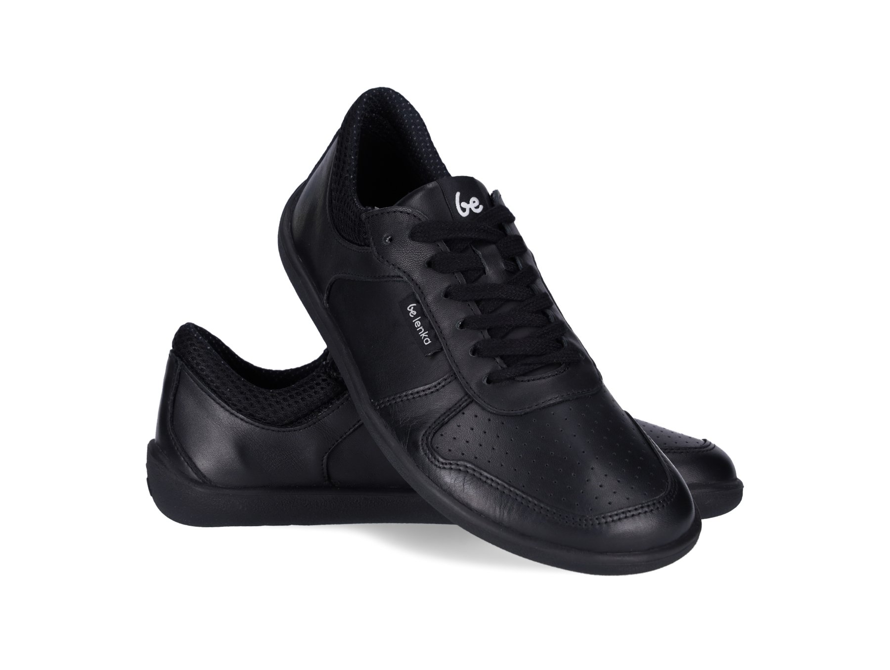 LORENZO LEATHER/GUM SOLE SNEAKERS IN BLACK | Poor Little Rich Boy Clothing