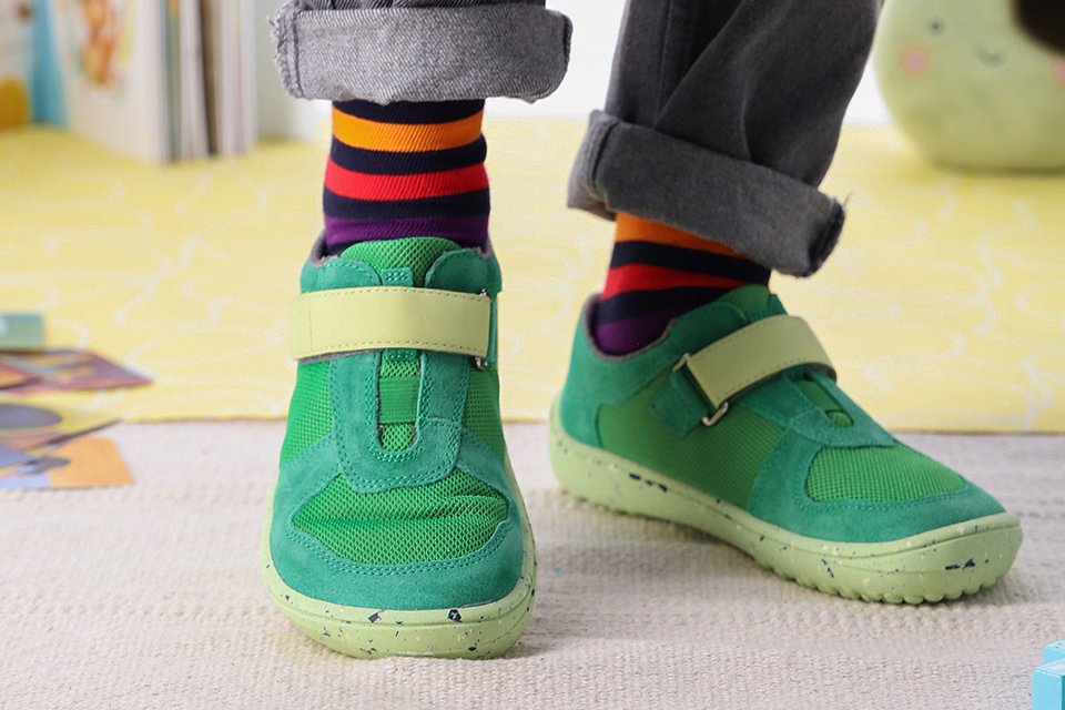 Kinder Barfuß Sneakers Be Lenka Joy - All Green