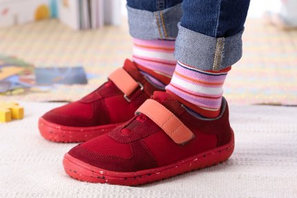 Barefoot scarpe sportive bambini Be Lenka Joy - All Red