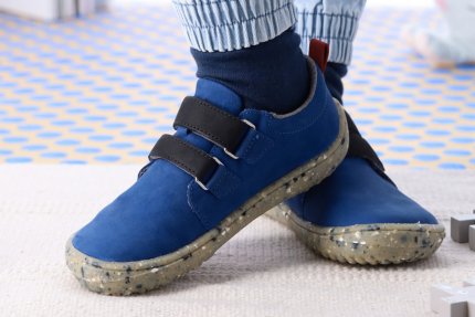 Dětské barefoot boty Be Lenka Jolly - Blue & Black