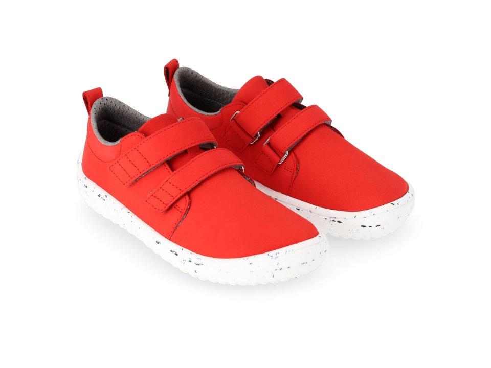 Zapatos barefoot de niños Be Lenka Jolly - Red & White