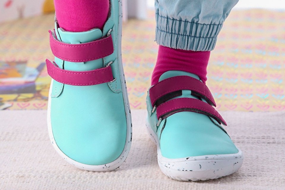 Dětské barefoot boty Be Lenka Jolly - Sky Blue & Pink