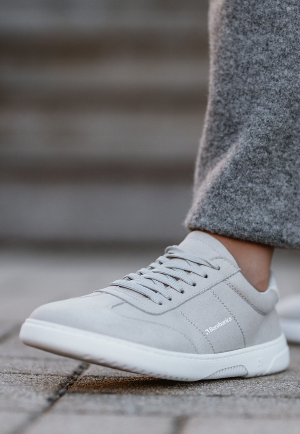 Barefoot tenisky Barebarics Pulsar - Grey & White