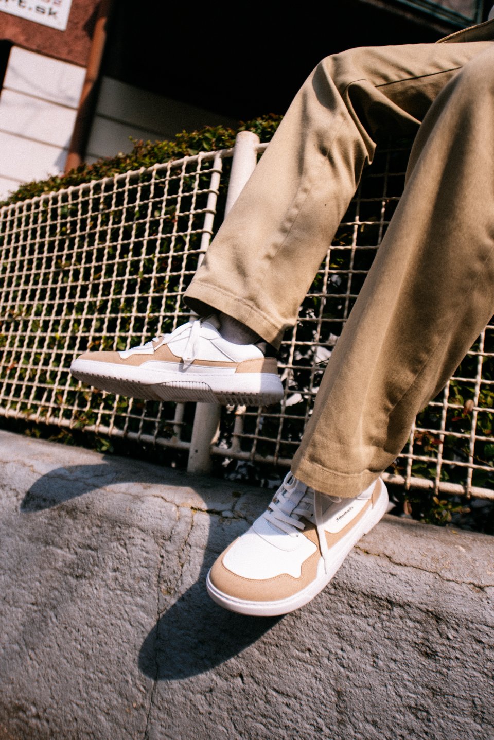 Barefoot Sneakers Barebarics - Zing - White & Beige