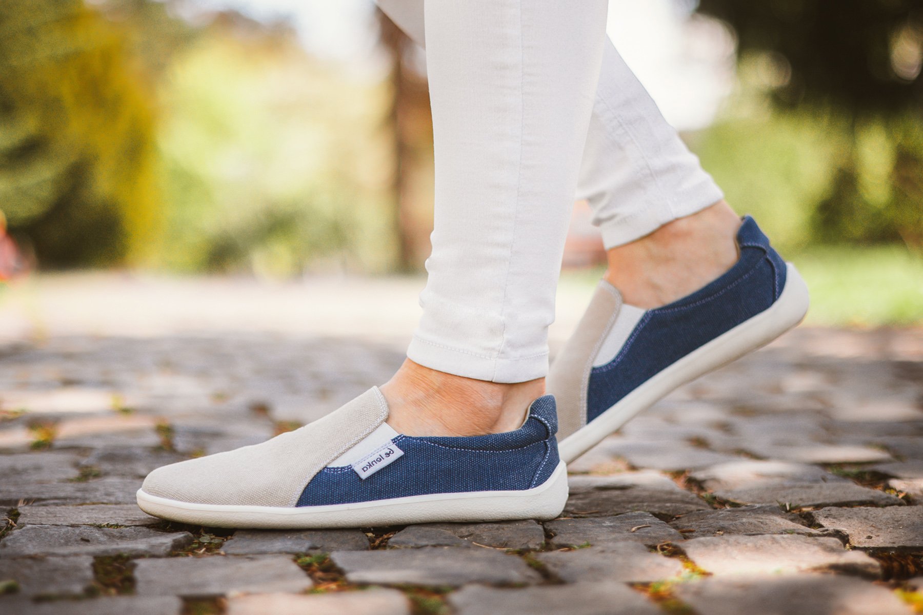 Be & | Vegan Lenka Lenka Sneakers Be - Sand Blue - Barefoot - Eazy