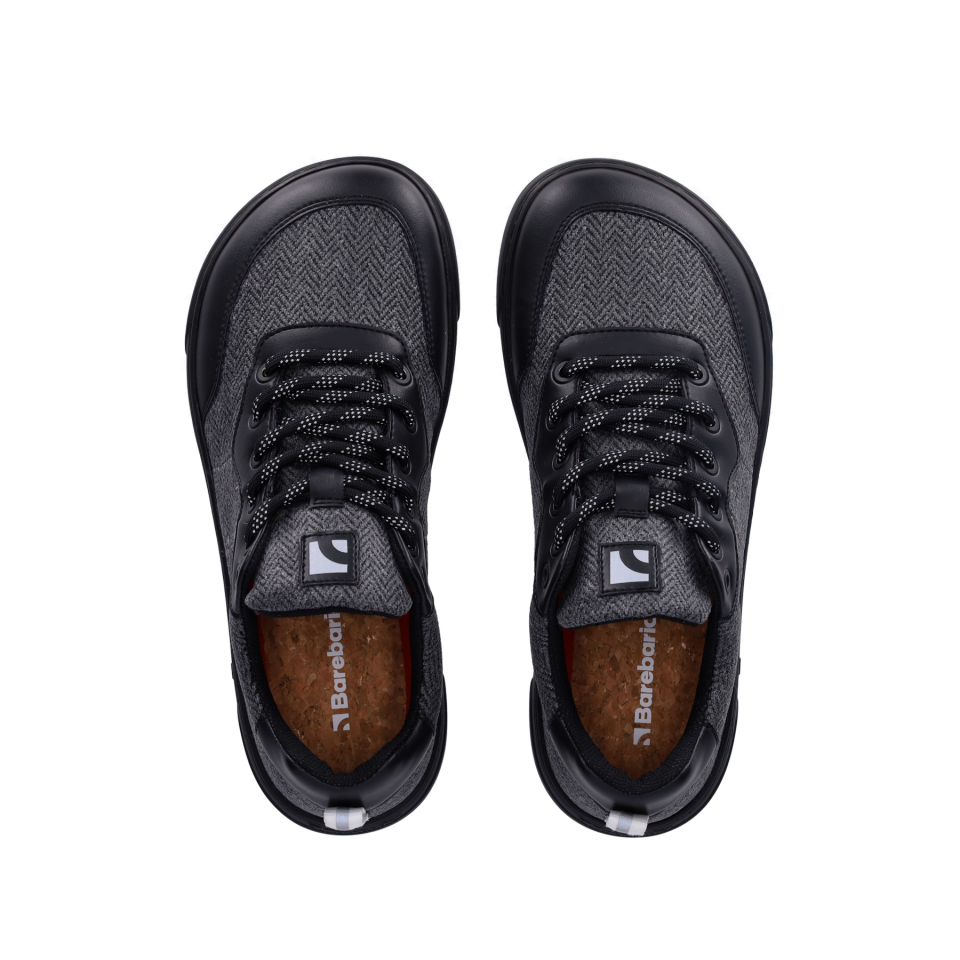 Barefoot Sneakers Barebarics Kudos - Black & Grey