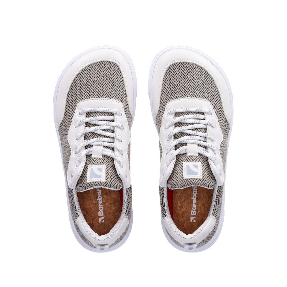 Barefoot tenisky Barebarics Kudos - White & Grey