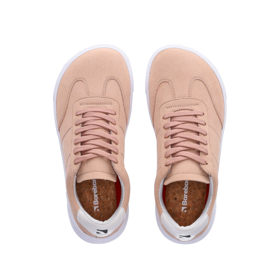 Barefoot Sneakers Barebarics - Pulsar - Nude Pink & White