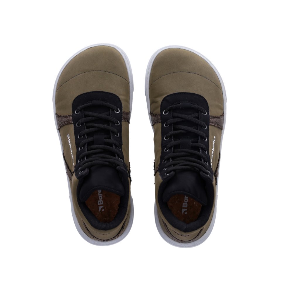 Barefoot Sneakers Barebarics Hifly - Dark Green & Grey
