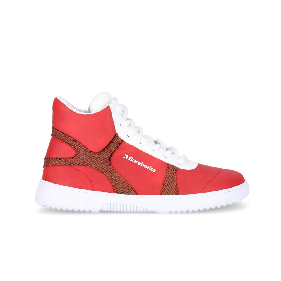 Barefoot Sneakers Barebarics Hifly - Red & White
