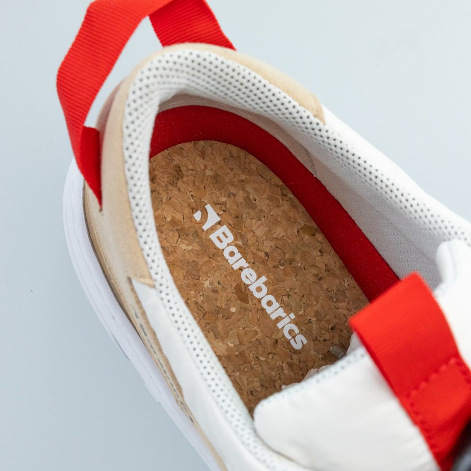 Sneakers Barefoot Barebarics - Revive - Beige & White
