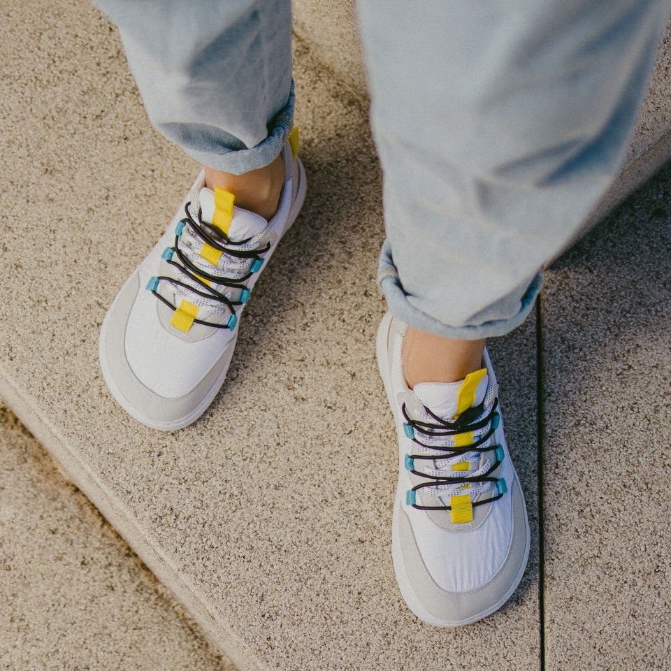 Sneakers Barefoot Barebarics - Revive - White & Grey