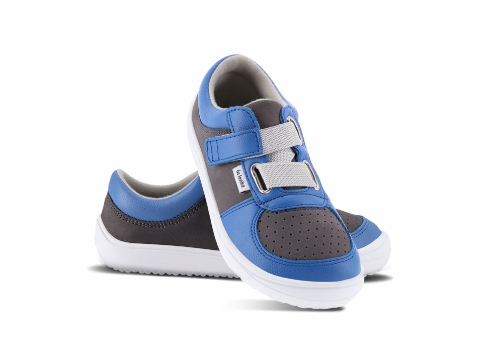 Kinder Barfuß Sneakers Be Lenka Fluid - Blue & Grey
