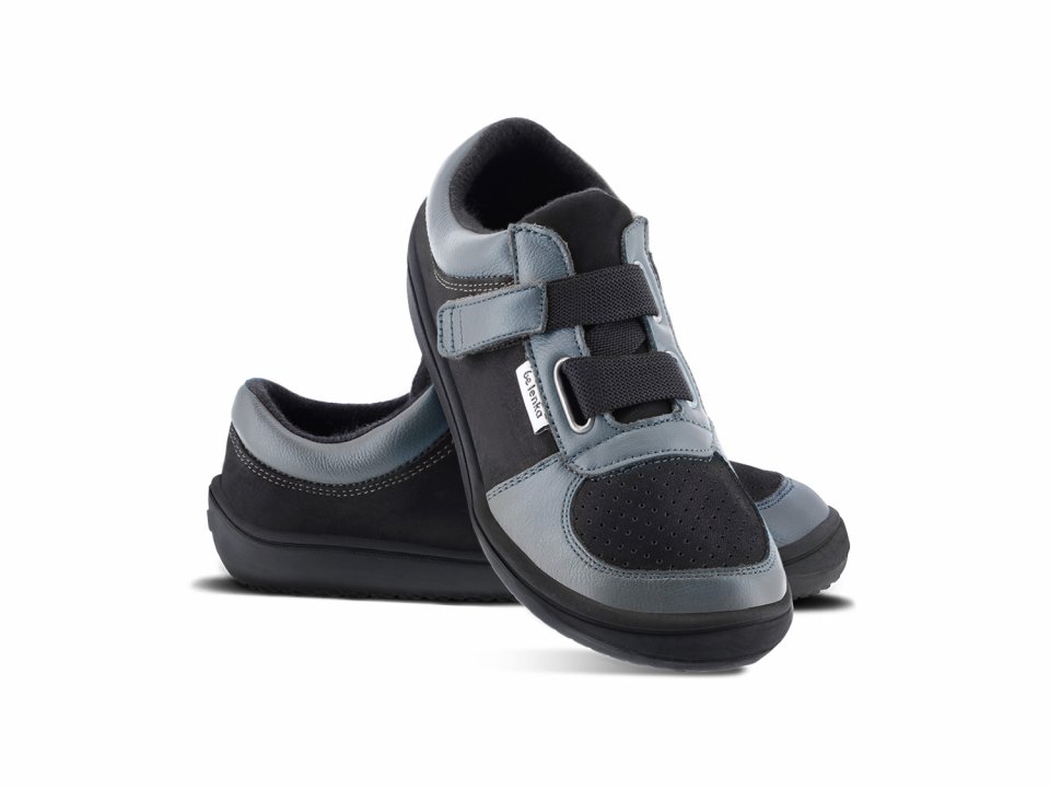 Kinder Barfuß Sneakers Be Lenka Fluid - Charcoal & Black