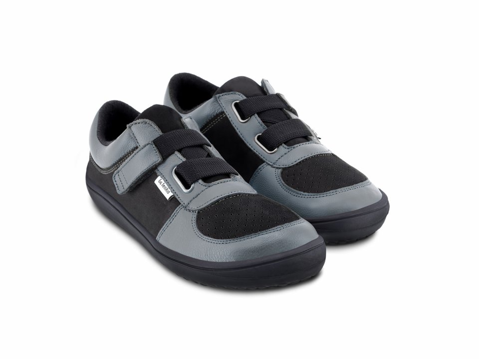 Barefoot scarpe sportive bambini Be Lenka Fluid - Charcoal & Black
