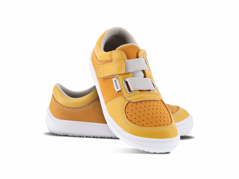 Kinder Barfuß Sneakers Be Lenka Fluid - Mustard & Mango