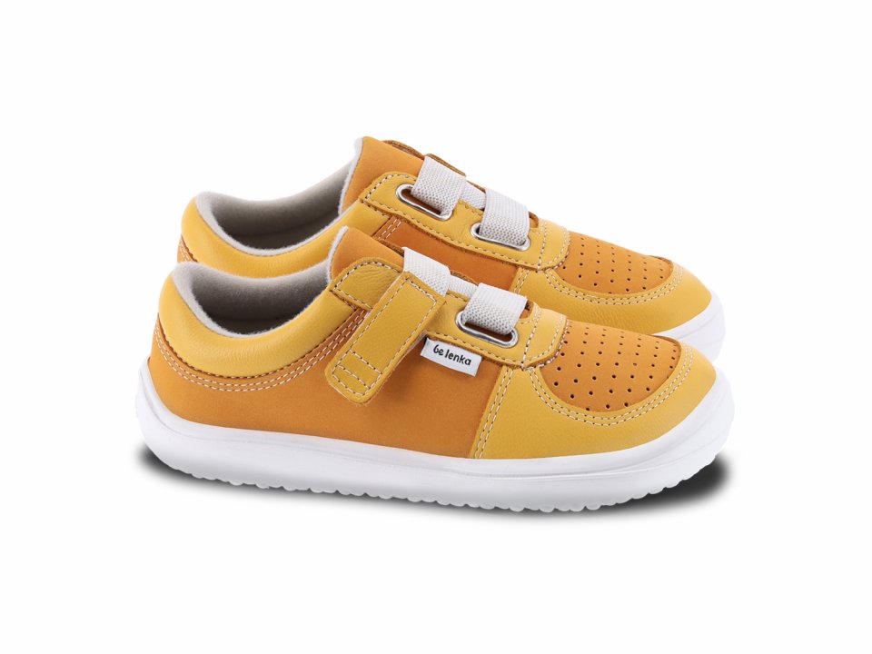 Be Lenka Kids barefoot sneakers - Fluid - Mustard & Mango