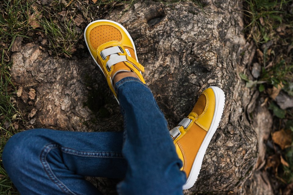 Barefoot scarpe sportive bambini Be Lenka Fluid - Mustard & Mango